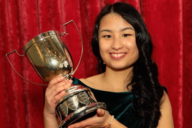 Amélie O'Kelly winner of the Dana Cup at Feis Doire Cholmcille. (Photo - Tom Heaney, nwpresspics) : .