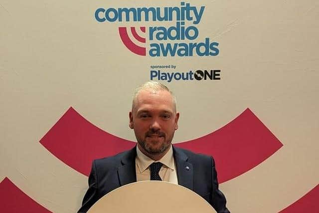 River Radio DAB Director, Gerard Doherty, pictured at the Community Radio Awards.
