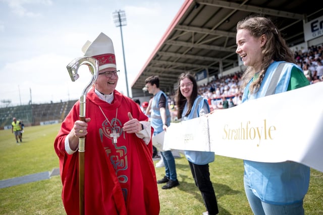 The annual Fan the Flame mass was celebrated recently in Celtic Park for pupils who recently made their confirmation.