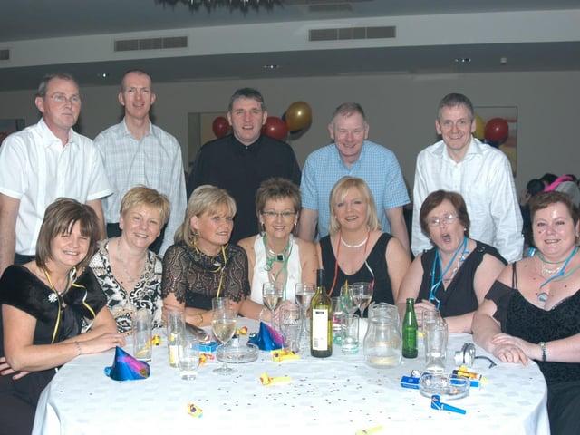Ringing in the New Year at the New Year's Eve Party in the Tower Hotel on December 31 2004.