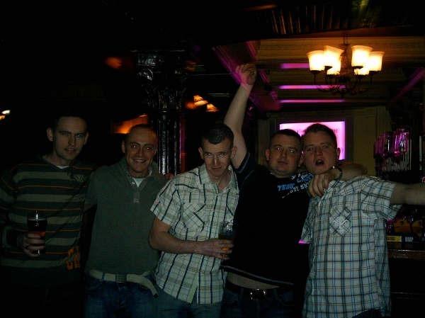 Enjoying a night out at Earth nightclub back in January 2006.