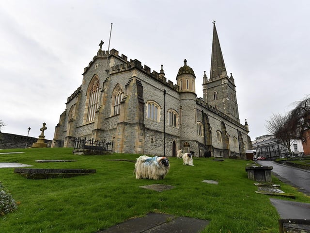 Exterior of St Columb's Cathedral during the annual Christmas Festival.  Photo: George Sweeney