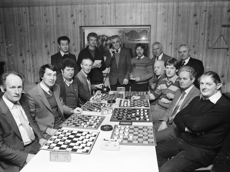 Draughts match by telephone at Carrigans.