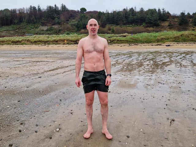 AMong those who braved the waters more than once on Christmas Day was Gary McNutt from Derry.