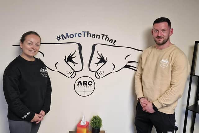 Cathal Doherty, pictured at ARC Fitness - Addiction Recovery Coaching - with Mags Campbell.