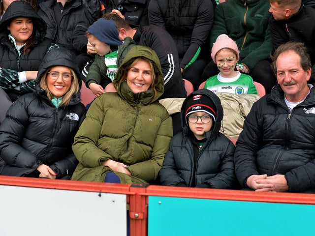 Fans at Celtic Park for the on Sunday afternoon. Photo: George Sweeney