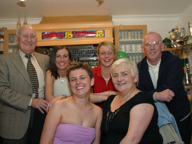 Party celebrations back in 2004: Declan Meenan.