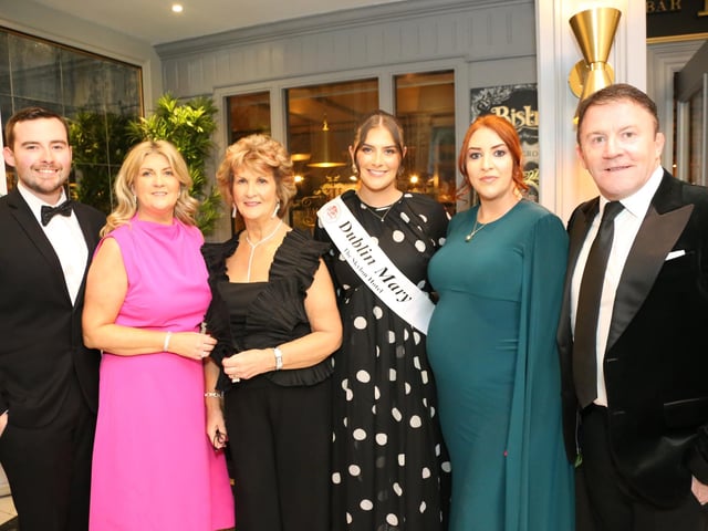 Kathleen Sheerin with her family enjoying the night.