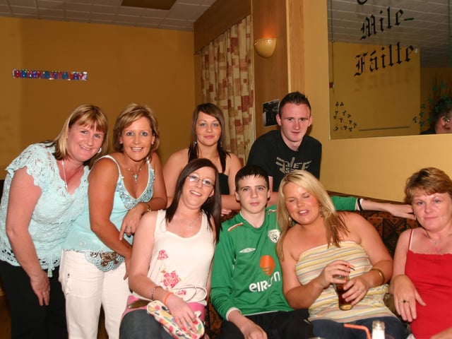 Enjoying the party in the AOH  6526 dd : A house party for Paul O'Kane's 18th birthday.