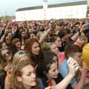 Saturday's Ebrington Square packed with music fans. (2805PG66)