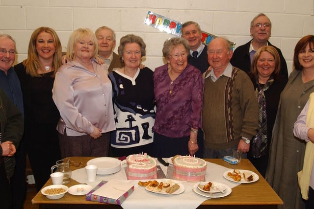 Phoebe Doherty was surrounded by her nieces, cousins and friends at her 90th birthday celebration at St Joesph's Hall. (2502CG16)