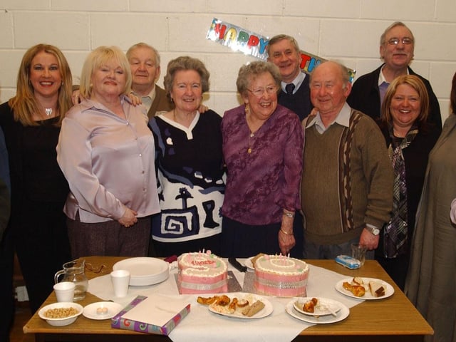 Phoebe Doherty was surrounded by her nieces, cousins and friends at her 90th birthday celebration at St Joesph's Hall. (2502CG16)