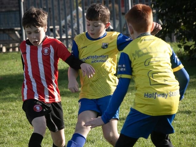 Action from Saturday's 2015s Sean O'Kane Memorial Cup between Tristar and Aileach FC at St. Joseph's Boys School.