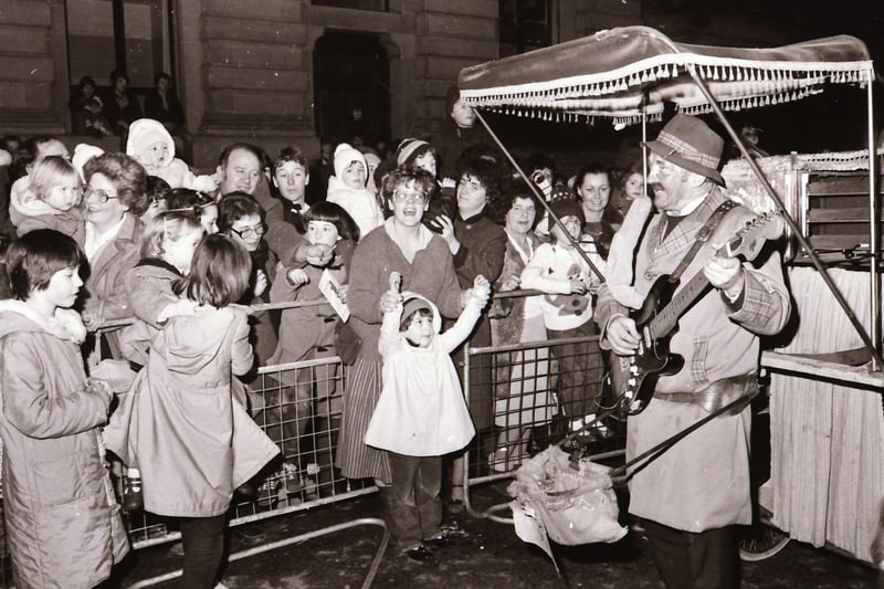 There was a lot of excitement and cheer during the Christmas Lights Switch on Derry in December 1983.