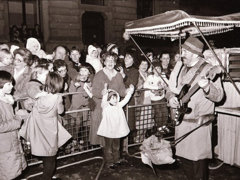 There was a lot of excitement and cheer during the Christmas Lights Switch on Derry in December 1983.