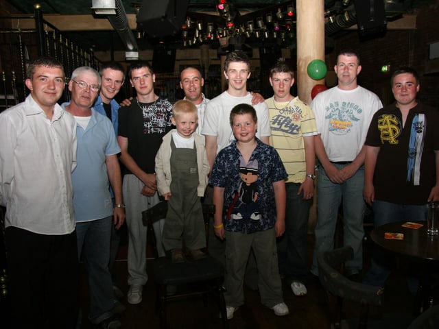 Parties and celebrations in Derry back in July 2005: Twins Peter and Paula.