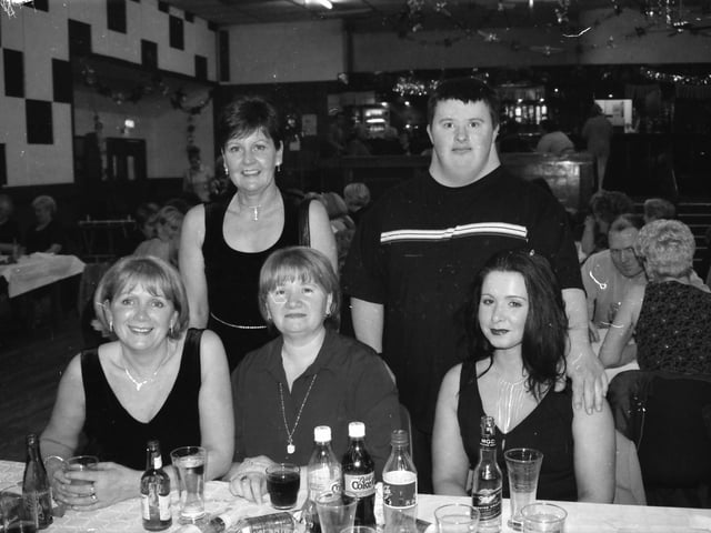 Guests enjoying the St. Eugene's Parish Hall dinner and dance.