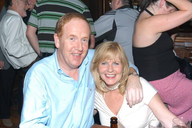 Mark McClean and Bernie Tierney enjoying the Salsa evening at Becketts.