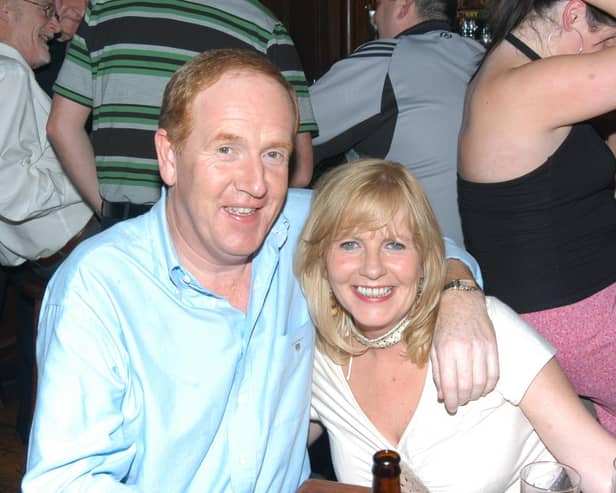 Mark McClean and Bernie Tierney enjoying the Salsa evening at Becketts.