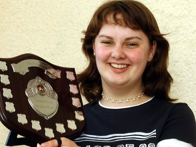 Claire McGowan from Moville, joint first in Prepared Speech 12-17 (0605C41)