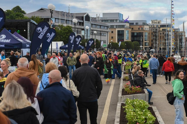 Large crowds visit the Foyle Maritime Festival.  Photo: George Sweeney
