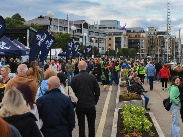 Large crowds visit the Foyle Maritime Festival.  Photo: George Sweeney