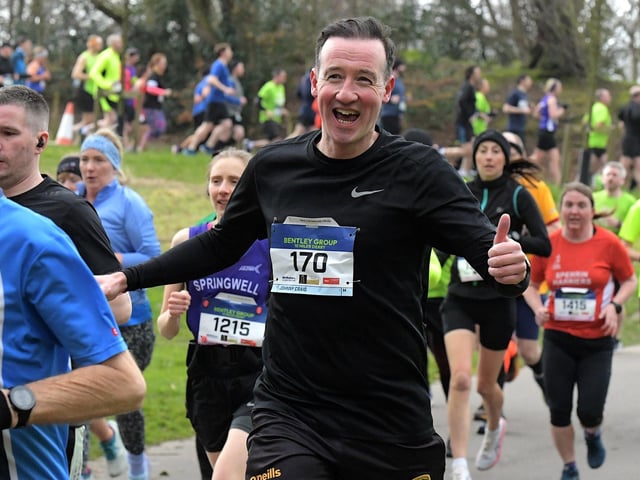 Johnny Craig, DCSDC Media Officer enjoys the race. Photo: George Sweeney