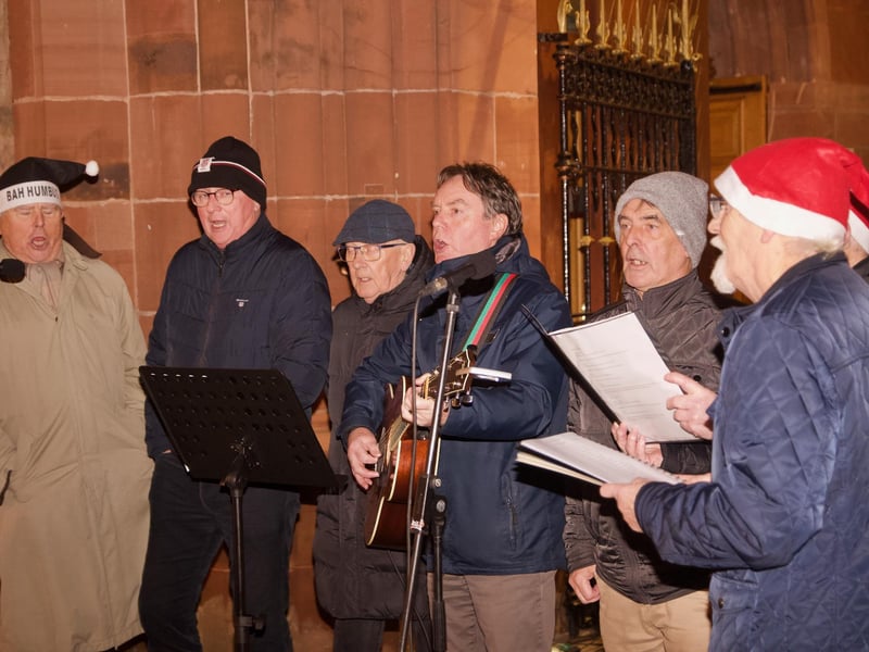 The Villagers performing at the event.