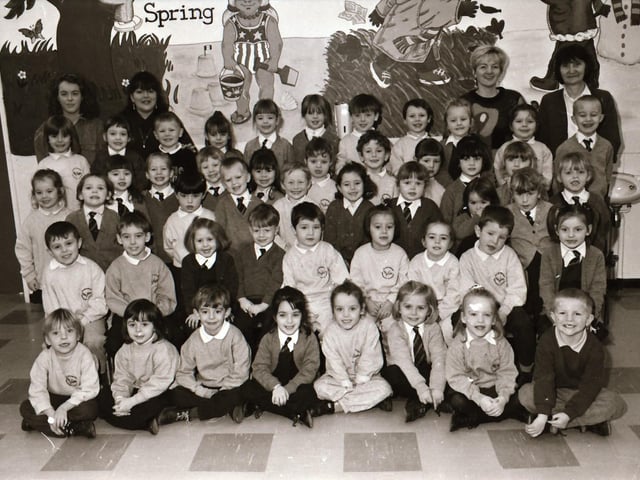 Slievemore Primary School pupils in 1996.