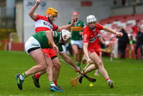 Reese McSorley looks set to miss the visit of Kildare to Owenbeg this Sunday.. Photo: George Sweeney. DER2306GS – 24