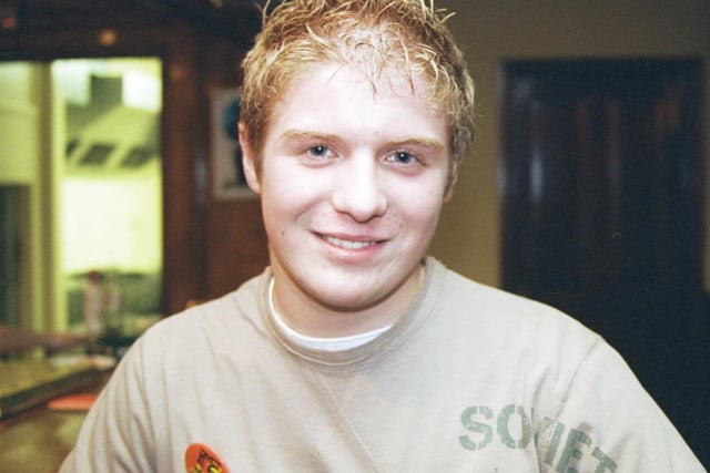 Cóilín McCourt pictured at his 18th birthday party in the Argyle Arms. 290503HG6 