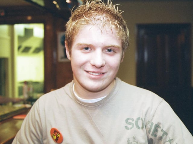Cóilín McCourt pictured at his 18th birthday party in the Argyle Arms. 290503HG6