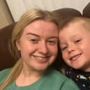 Gemma with her nephew who tragically passed away, aged 5.