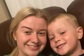 Gemma with her nephew who tragically passed away, aged 5.