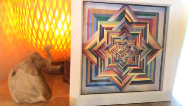 Rainbow Square Mandala