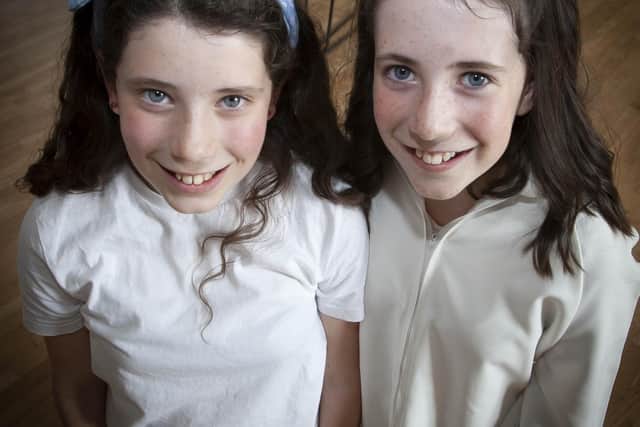 Two of the young performers in ‘The Voyage of the Fellowship’ - Aldara and Anais McDonald Infante.