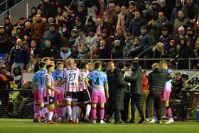 Tempers flare following Michael Duffy goal against Bohemians. Photograph: George Sweeney