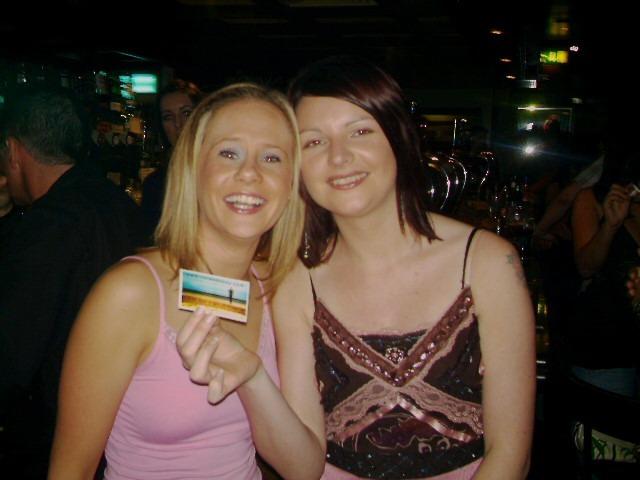 Derry people partying in pubs in the city in August 2005.