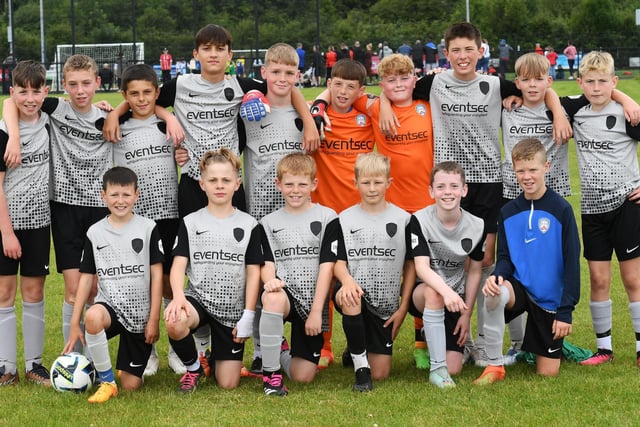 The Coleraine FC Under-12 squad.