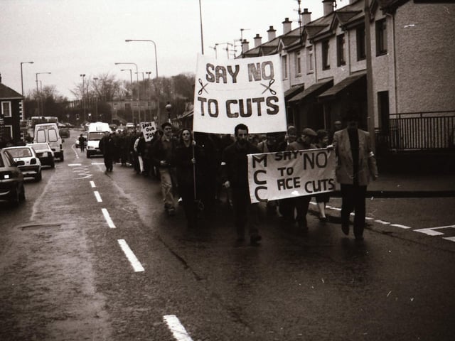 Strabane Ace jobs cut protest.