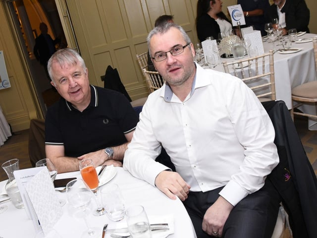 Charles Lamberton and Darren Kirby pictured at Friday's GSAP 30th anniversary celebration : .