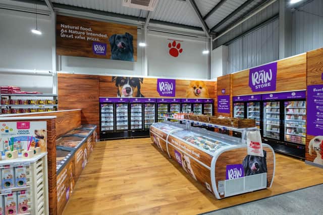 Jollyes raw frozen food 'shop-in-shop'