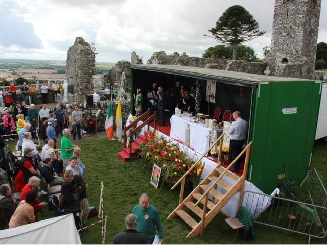Archbishop Eamon Martin said: "We have our own holy mountains and hills here in Ireland: like Slemish in County Antrim; Croagh Patrick in County Mayo and, of course, here on this historic hill of Slane in County Meath where Patrick lit the Paschal fire to proclaim the Risen Lord and the coming of Christianity to this land."
