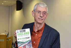 Derry-based journalist Paul Gosling pictured at the recent launch of his new book ‘A New Ireland: A Ten Year Plan’, held in the Holywell Trust, Bishop Street. DER5118GS002