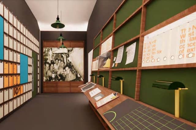 Proposed visual image of gallery 3 zone 4 in the new DNA maritime museum