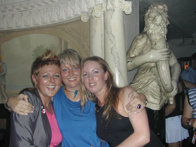 A night out in Earth Nightclub in September 2003