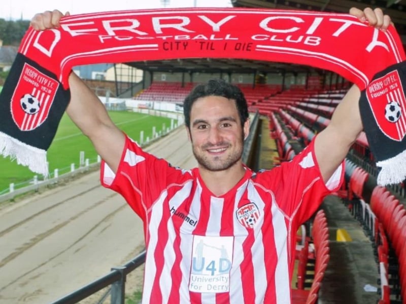 Derry City FC Home Shirt 2011 (Éamon Zayed). Hummel.