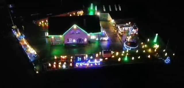 The house in Burnfoot. Photo from video courtesy of Lough Swilly RNLI.