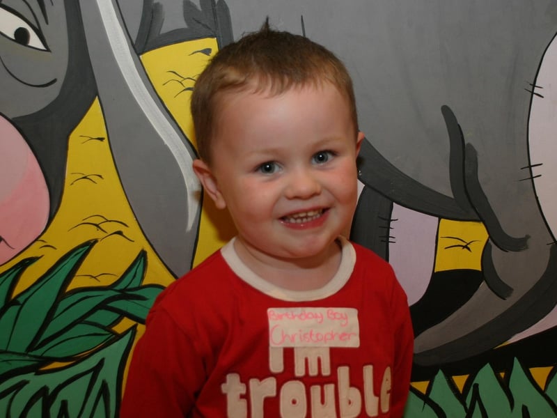 Birthday celebrations for Christopher McCay.