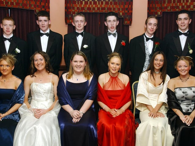 Seated, from left, are Denise Campbell, Sarah Lindsay, Elaine Porter, Tarron Lynch, Jennifer McKinley and Helen Kilroy. Standing, from left, are Jonahtan Eccles, Gearoid Doherty, Shane Glackin, William Gill, John McLaughlin and Paul Cassidy. (1401C12)